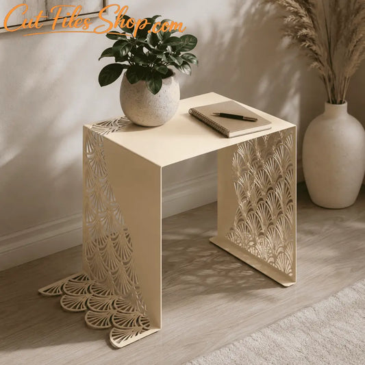 Art Deco accent stand DXF SVG for CNC plasma cutting