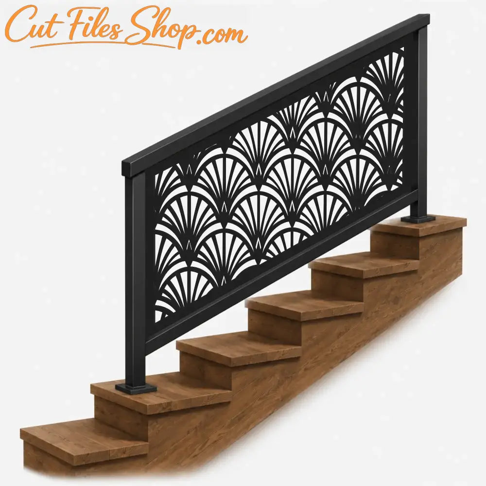 CNC plasma privacy screen panel for railing stair and balconies.