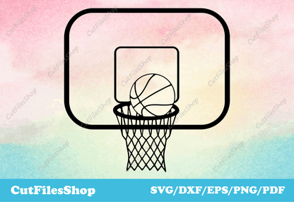 Basketball dxf files, basketball svg files, sport svg for shirt, downl