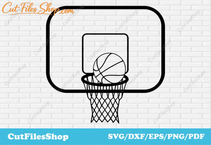 Basketball dxf files, basketball svg files, sport svg for shirt, download vector images - Cut Files Shop