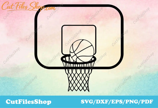 Basketball dxf files, basketball svg files, sport svg for shirt, download vector images - Cut Files Shop