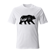 Load image into Gallery viewer, Bear cut file, bear silhouette, nature scene, wild animal wall art, cnc dxf file - Cut Files Shop
