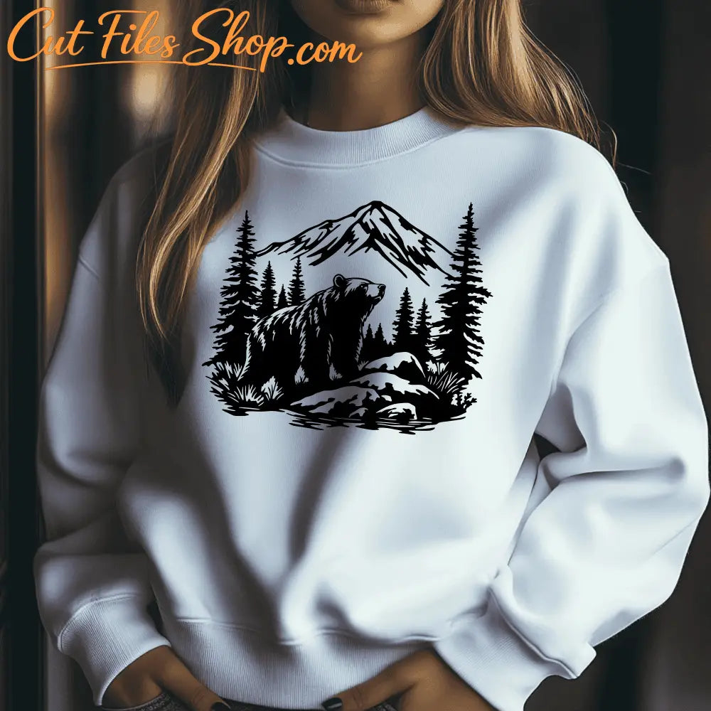 Preview of Bear Vector For Sublimation Project, Cricut SVG