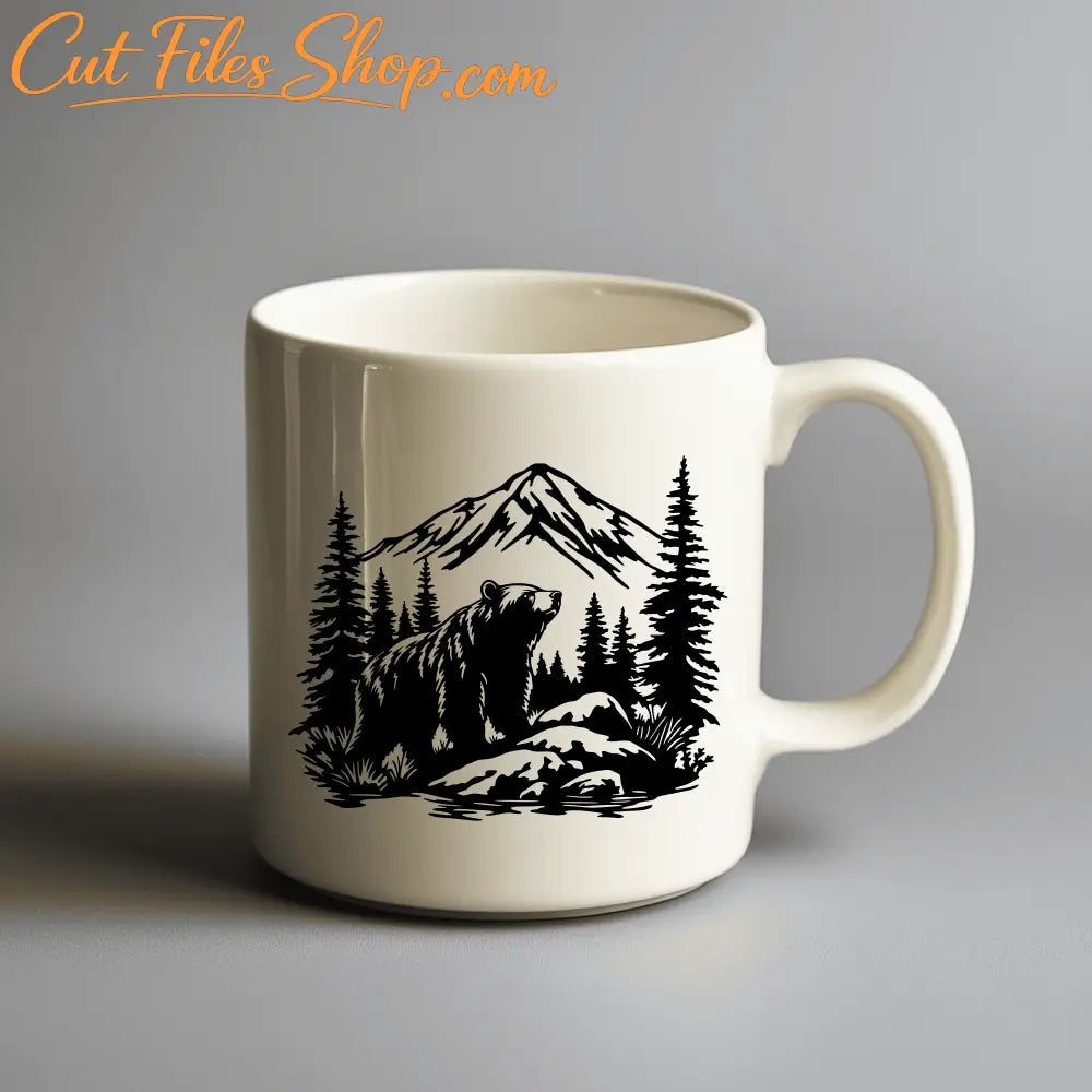 Bear Scene SVG for Cricut, CNC Plasma Files, Vinyl & Laser Cut Designs