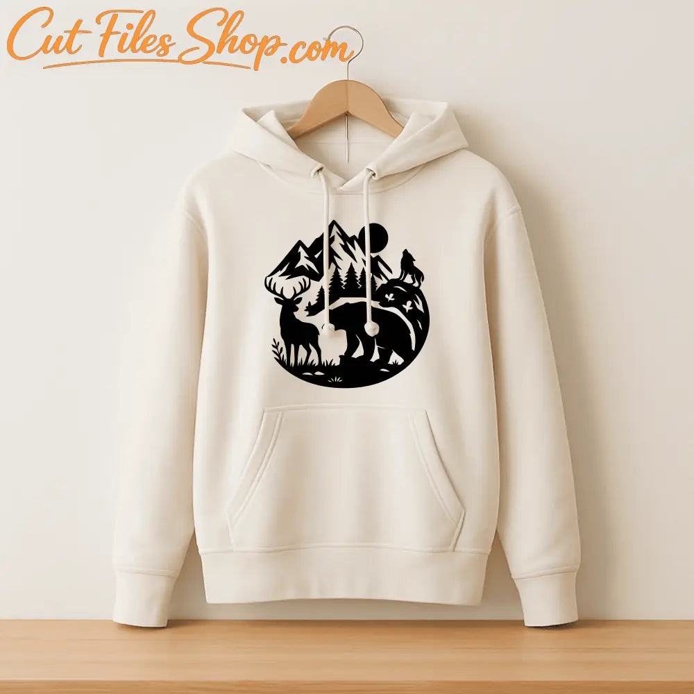 Deer bear wolf SVG PNG for Cricut and Sublimation