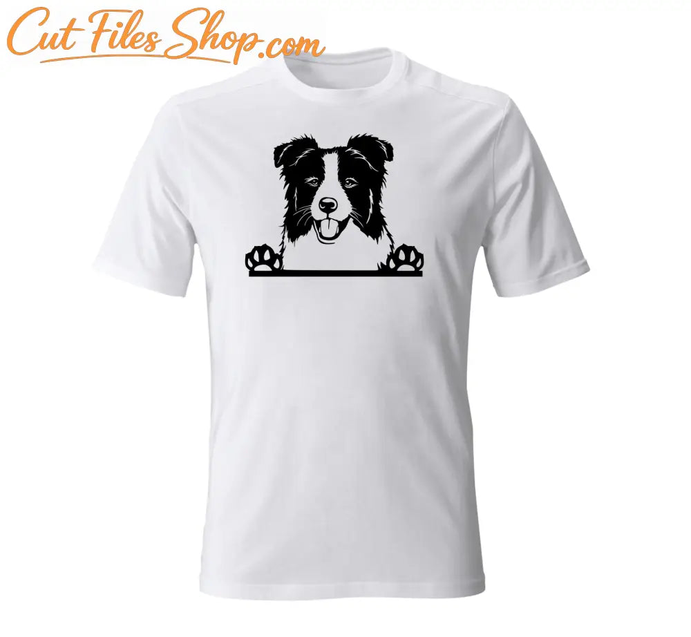 Border collie cut files, peeking dogs, svg files cricut, halloween dog, laser cut svg - Cut Files Shop