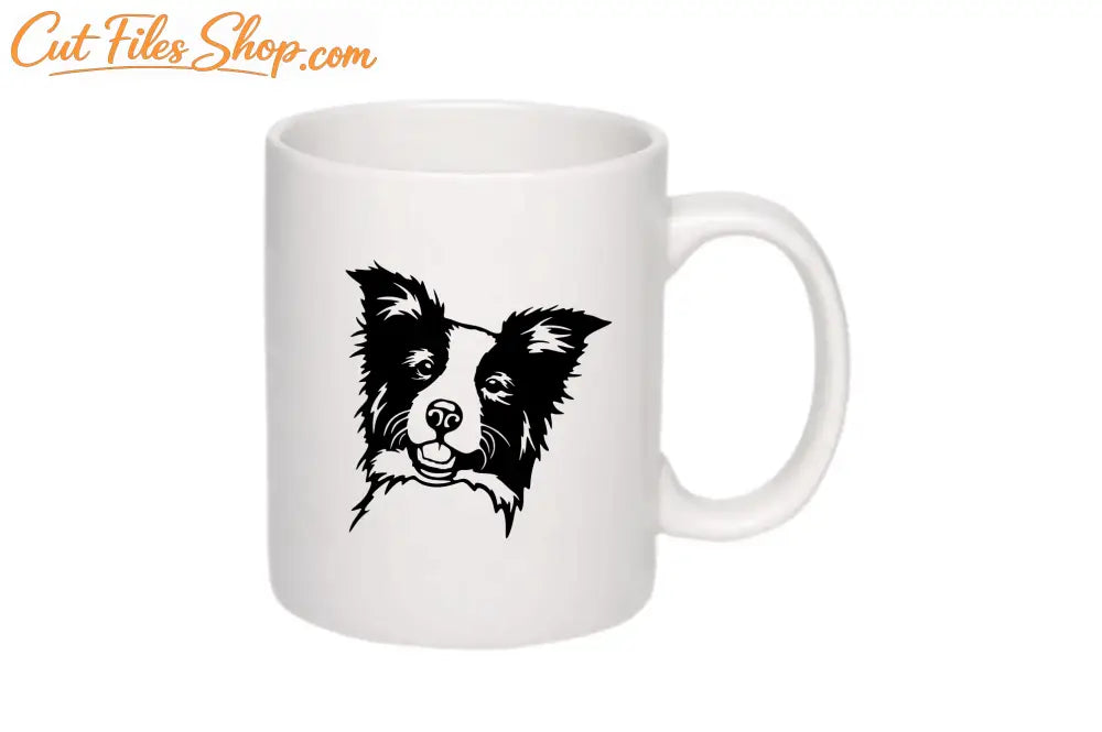 Border Collie svg for Cricut, Dxf for CNC laser cutting, Stickers making, Silhouette cameo files - Cut Files Shop