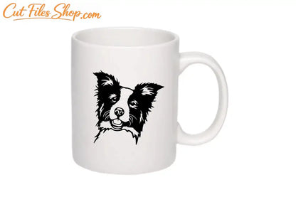 Border Collie svg for Cricut, Dxf for CNC laser cutting, Stickers making, Silhouette cameo files - Cut Files Shop