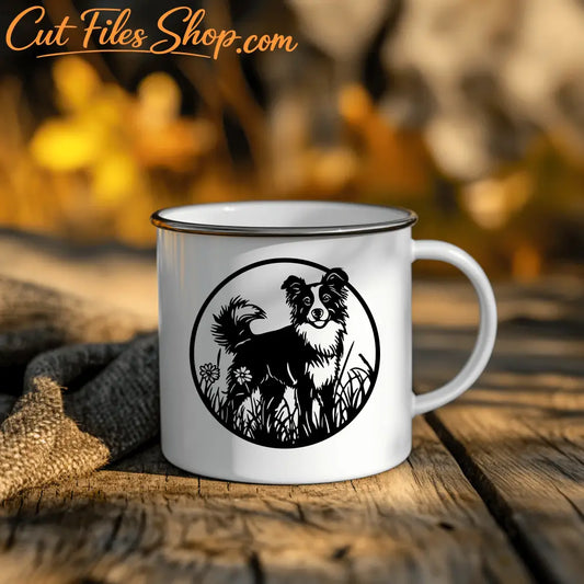 Border Collie Cutting Files – SVG for Cricut, DXF for Sublimation and Wall Decals