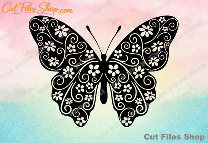 Butterfly svg, butterfly for cricut, files cnc laser, cnc pattern, laser cut files svg, eps files - Cut Files Shop