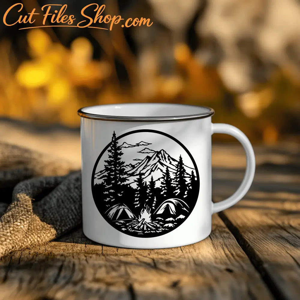 Camping metal wall decor design