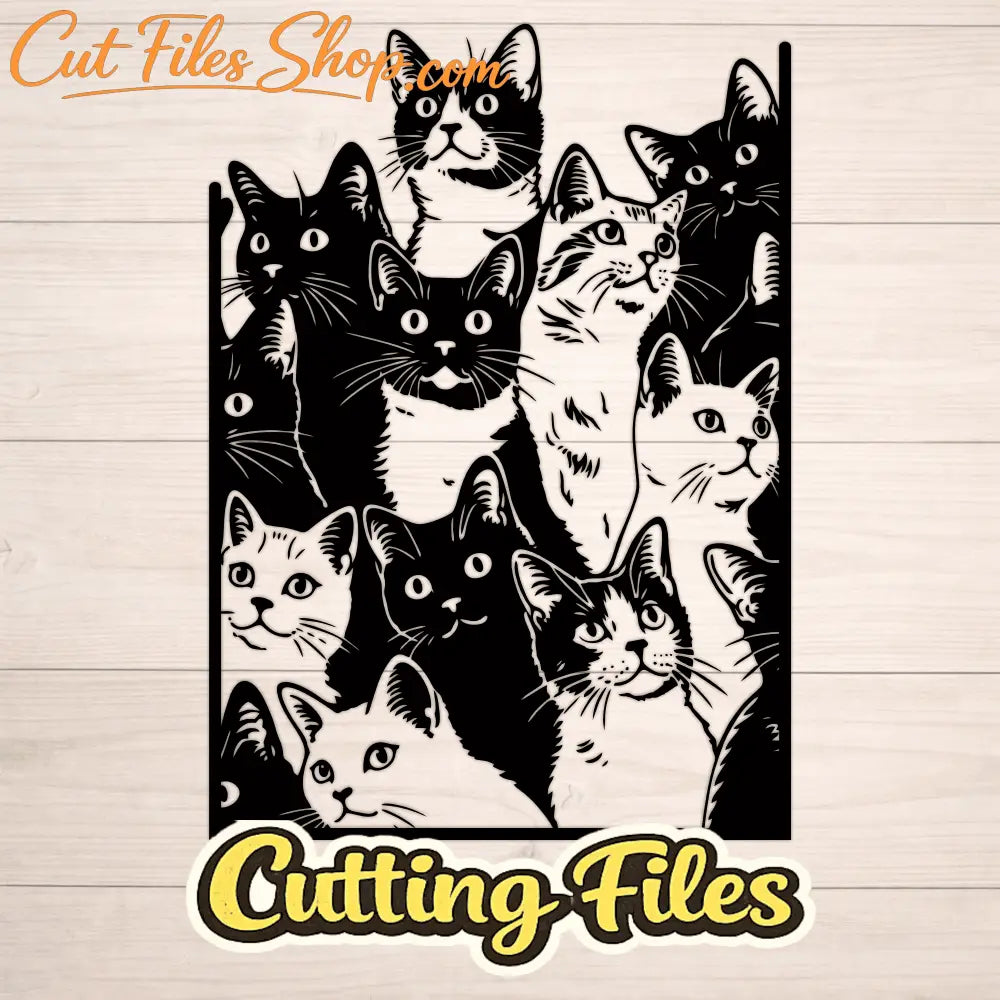 cat faces t shirt design