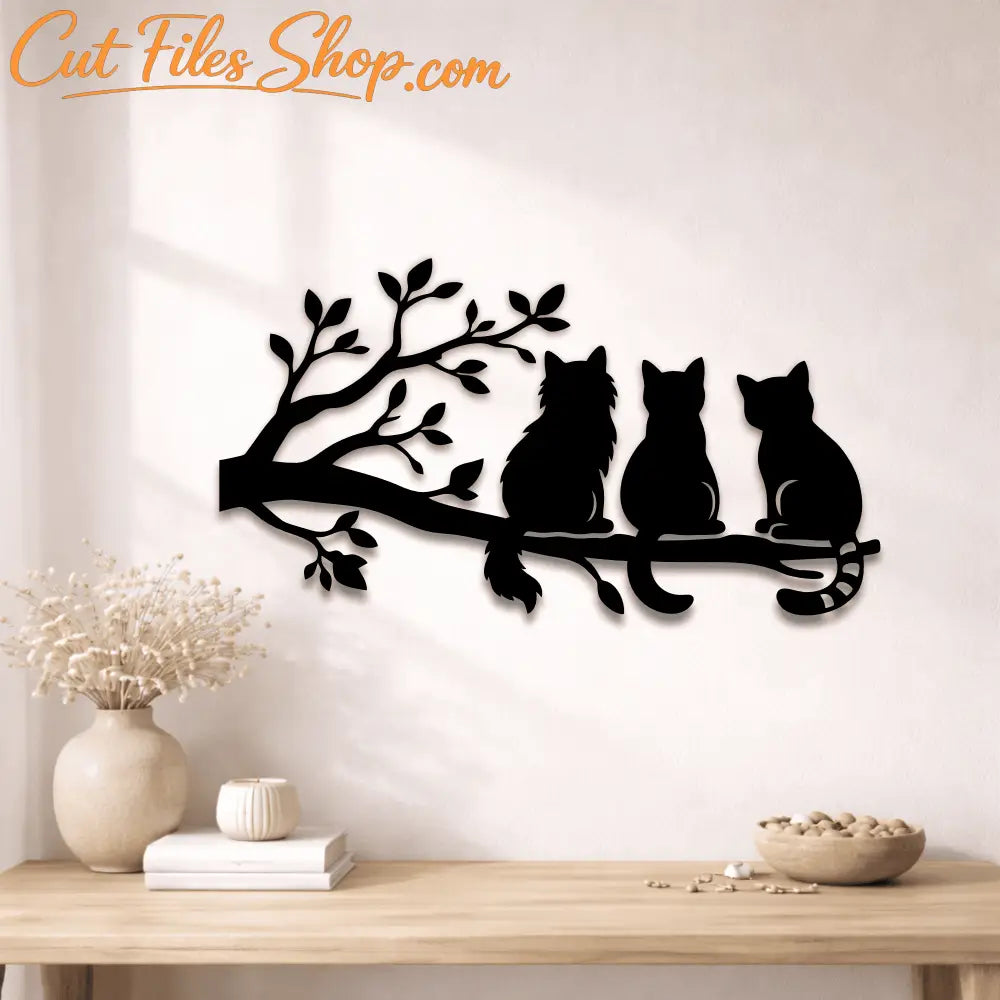Playful cats vector for stickers and vinyl