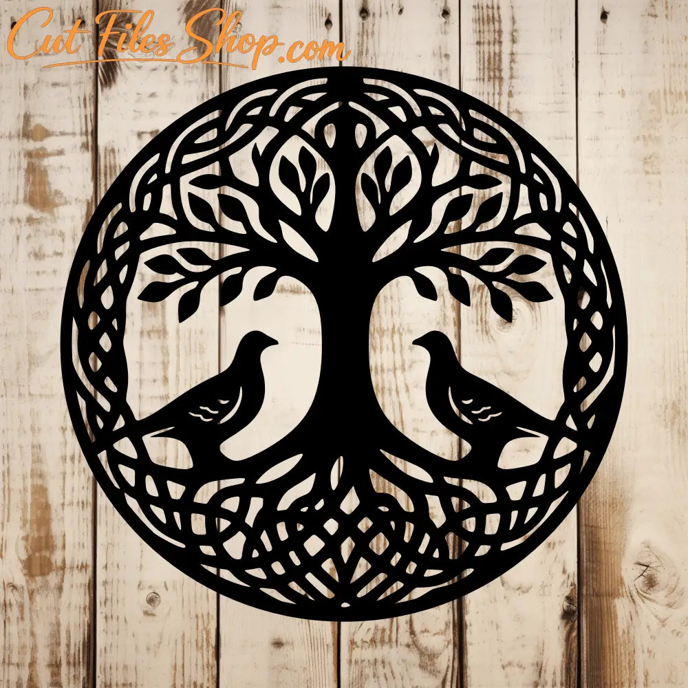 CNC tree design with celtic roots