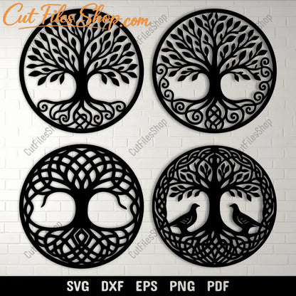 Celtic tree of life cutting file in SVG