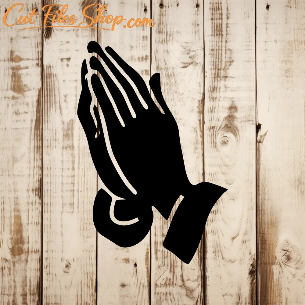 Praying hands faith symbol SVG PNG for CNC plasma and wall decor