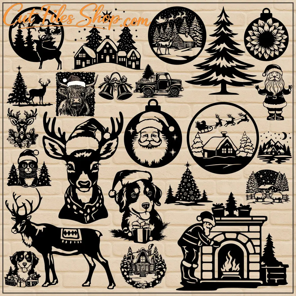 Christmas design bundle for cutting machines and crafts
