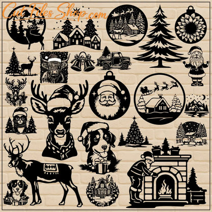 Christmas design bundle for cutting machines and crafts