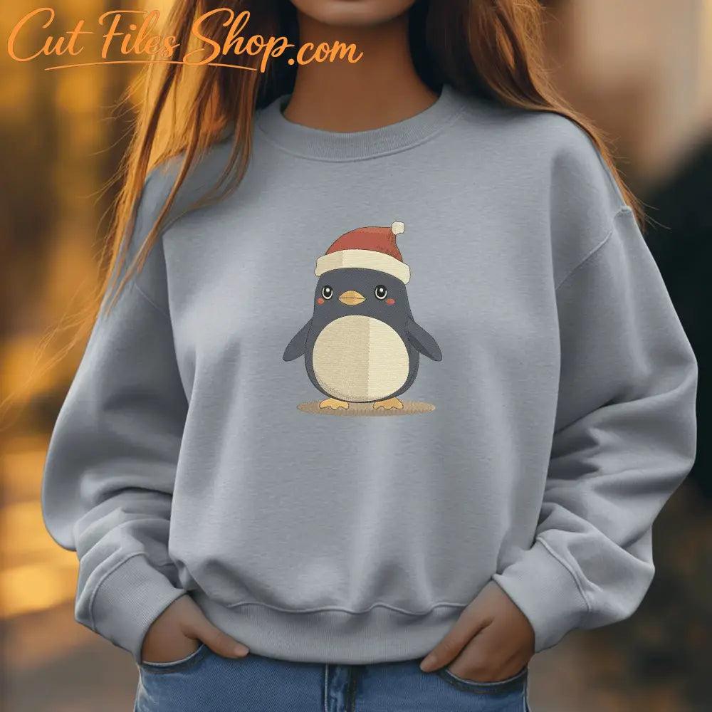 Christmas animal embroidery pattern for children’s clothing, baby bodysuits and holiday gifts.