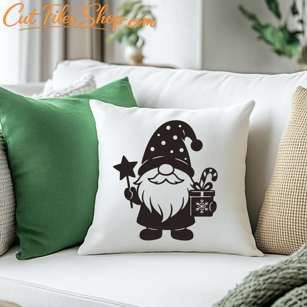 Christmas gnome Svg clipart for Glowforge and Cricut