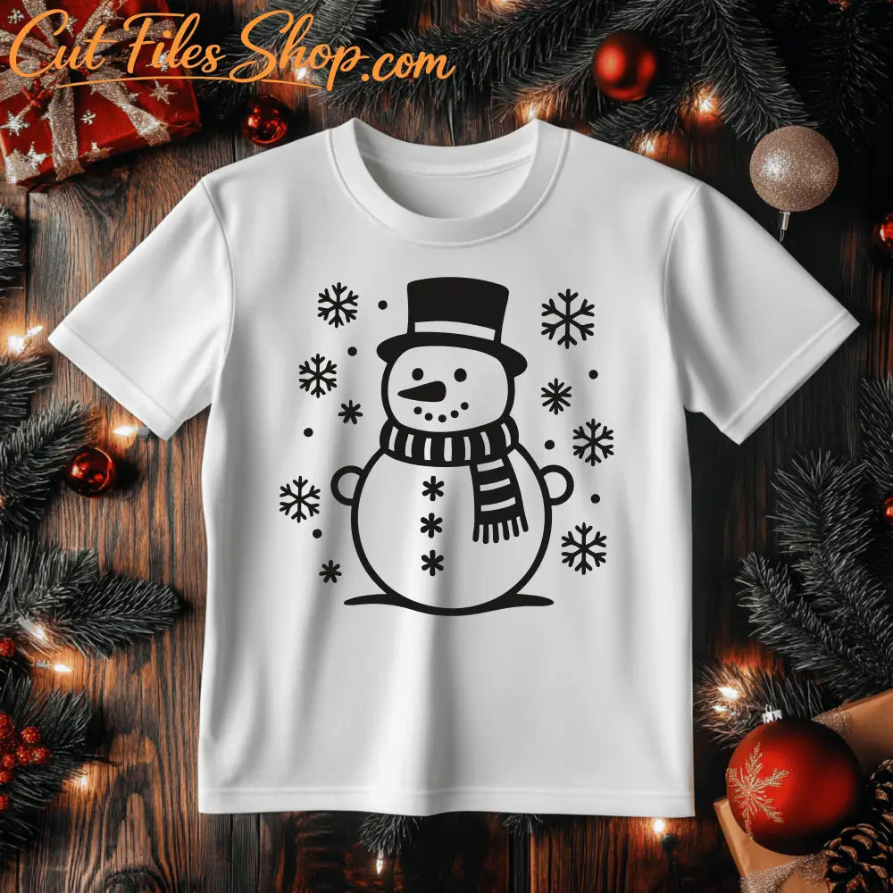 Black and white Christmas icons for CNC plasma, laser cutters and Sublimation