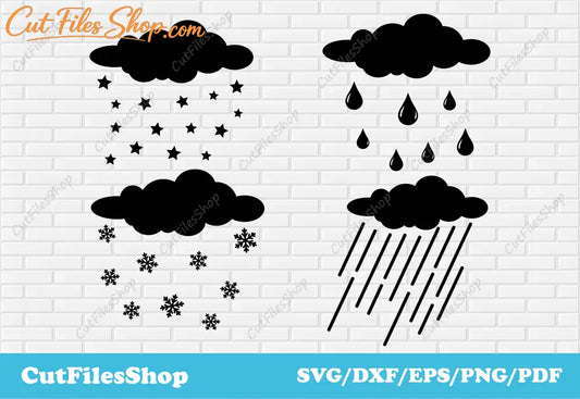 Clouds vector images for cricut, dxf images, png for sublimation, t shirt designs, vector art, graphics t shirt designs, Clouds svg, Clouds png, Clouds dxf, pdf files, cut files, Vector T shirt designs, Download vector cut files, DXF For CNC