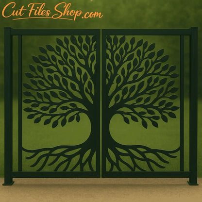 Tree SVG CNC vector design for plasma projects