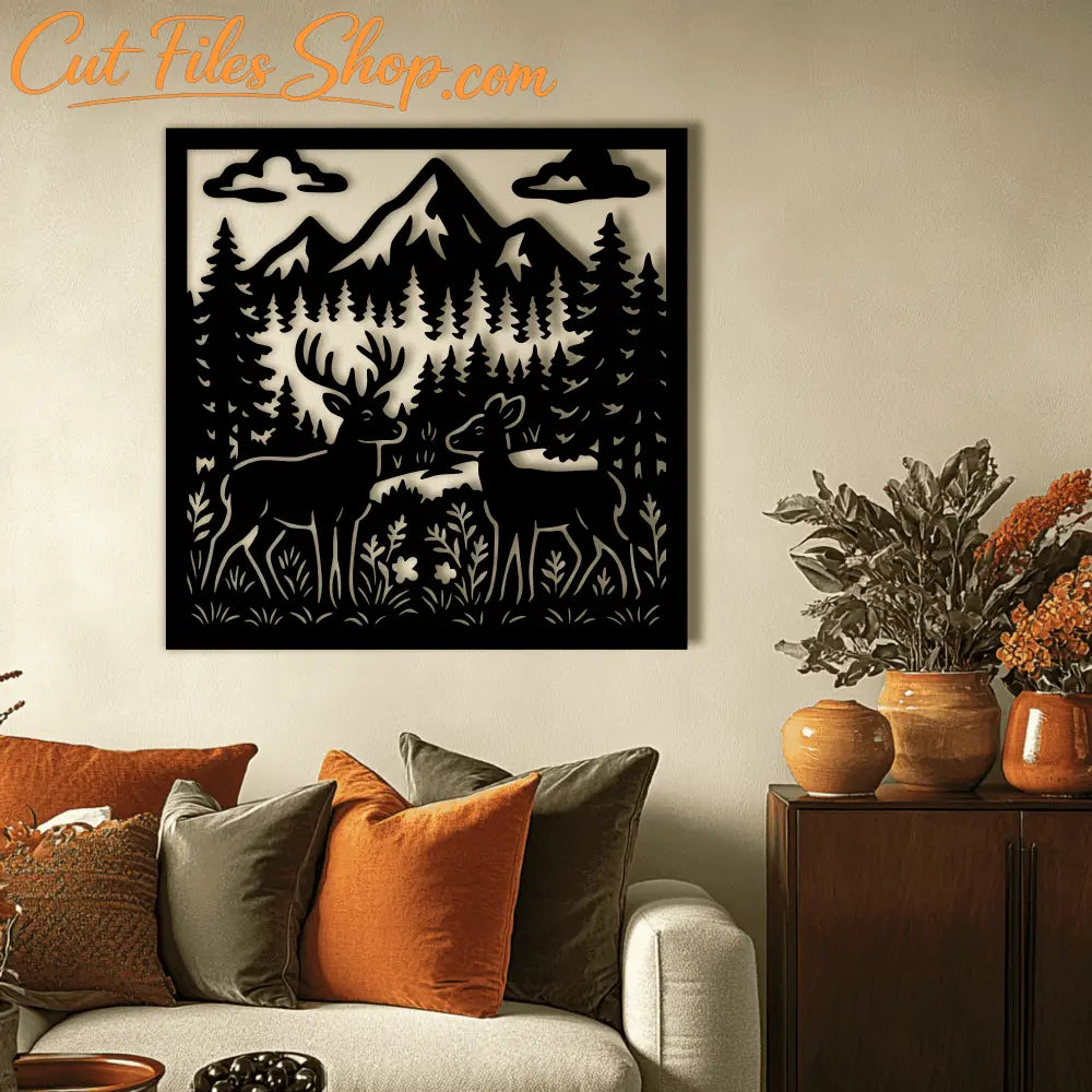 Decorative metal panel SVG for laser cut