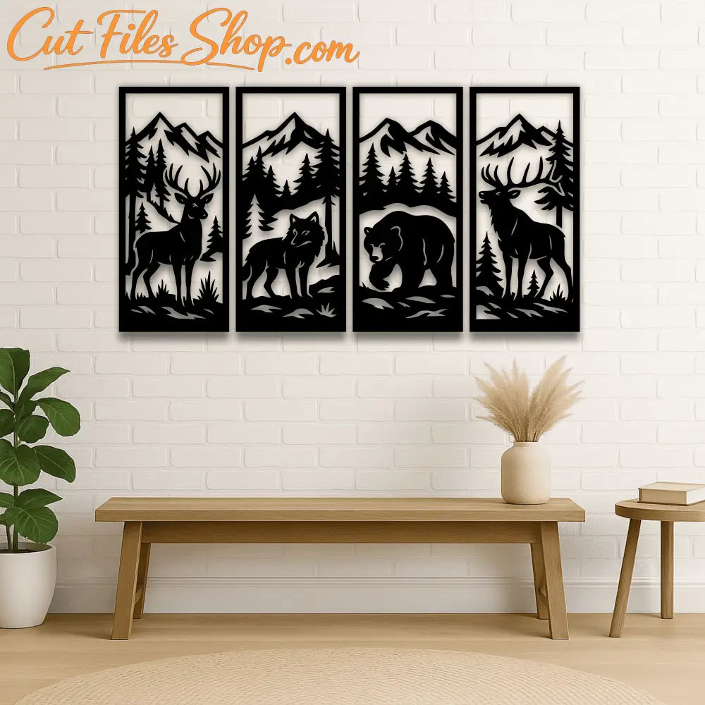 Wildlife dxf for laser