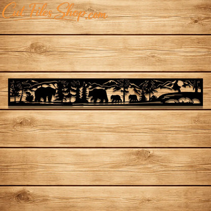 Bear scene panel svg for plasma