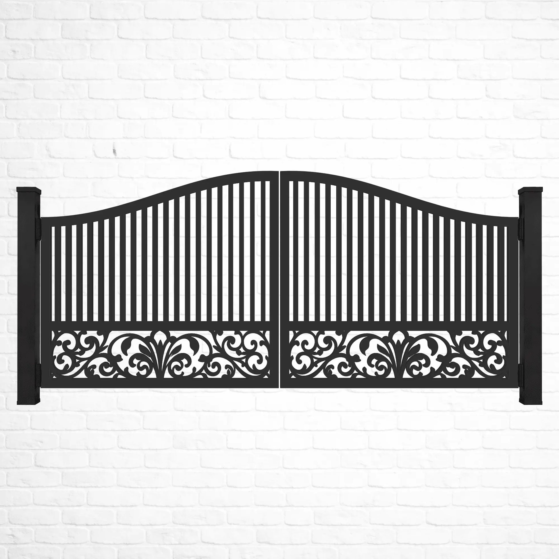 Modern fence and railing panel pattern