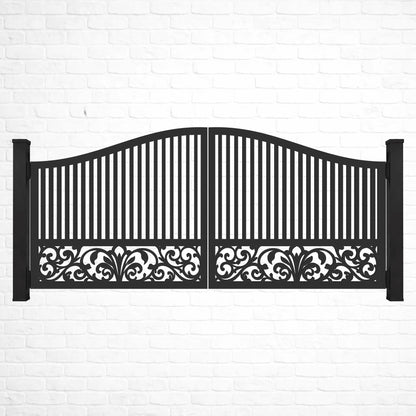 Modern fence and railing panel pattern