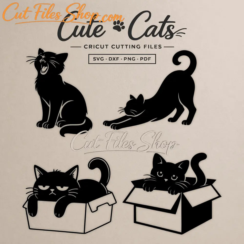 Cute cat SVG for Cricut projects