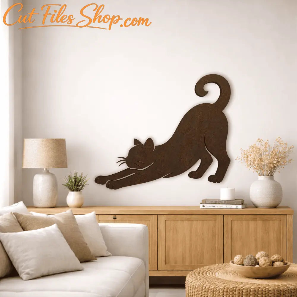 Cute cat laser cut