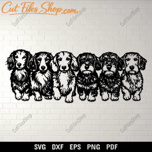 Dachshund SVG DXF EPS PNG for laser cutting, CNC and plasma