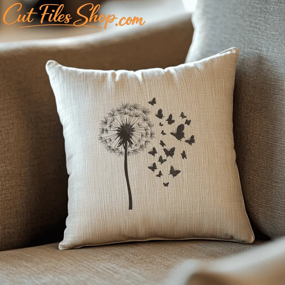 Nature inspired embroidery design for jackets and pillows