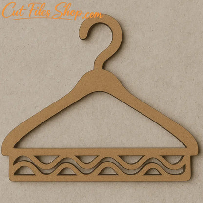 Decorative hanger SVG DXF set for DIY closet organization