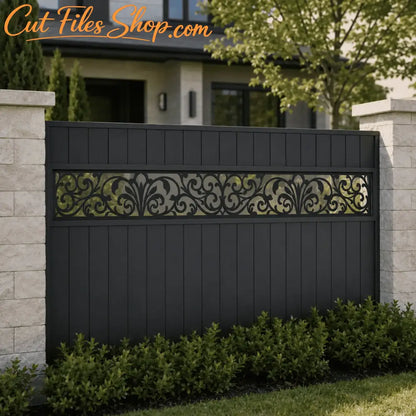 Ornamental SVG panel bundle for fences, railings and privacy screens
