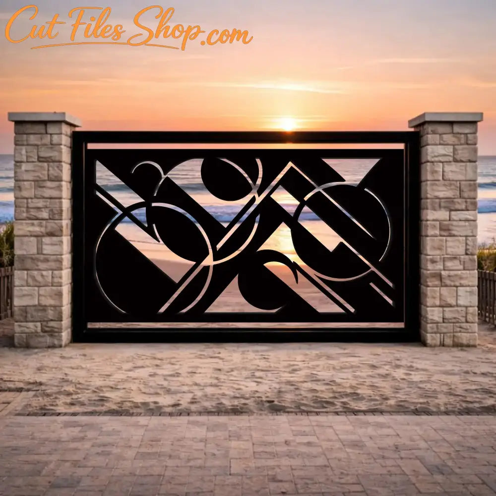 Decorative screen patterns for creating unique fence panels, gates and privacy partitions