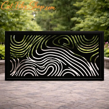 Modern decorative wall panel collection suitable for laser cut wood and metal artwork