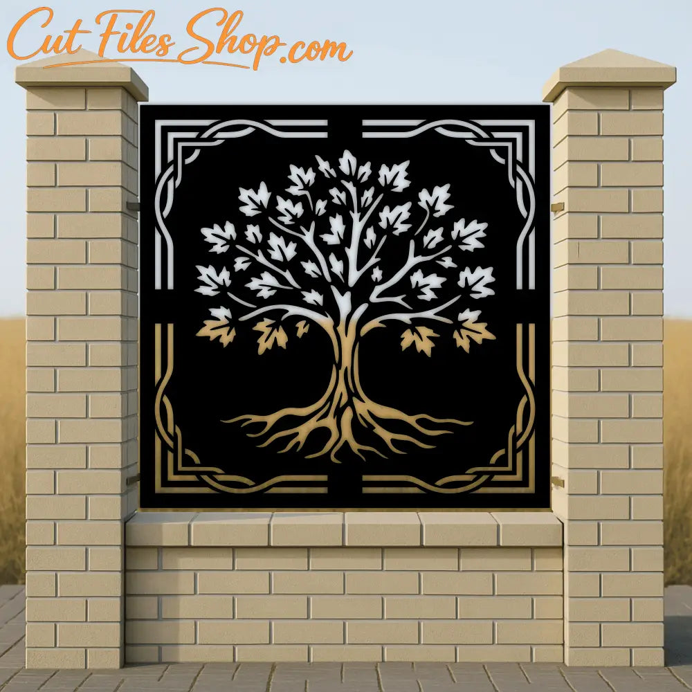 Gate Tree CNC SVG DXF files