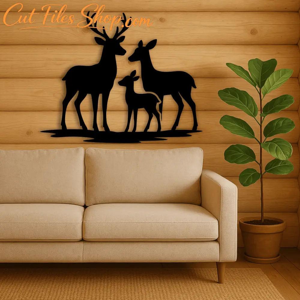 Deer welcome sign SVG PNG for CNC plasma and rustic wall art
