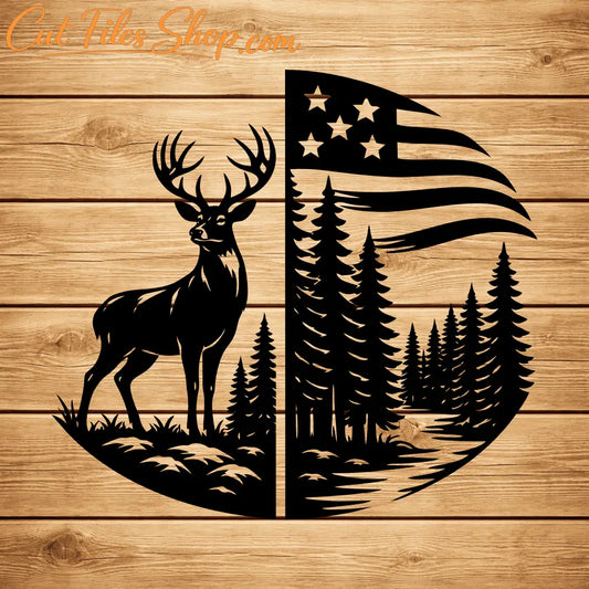 Majestic deer SVG DXF for Cricut, Silhouette and xTool laser