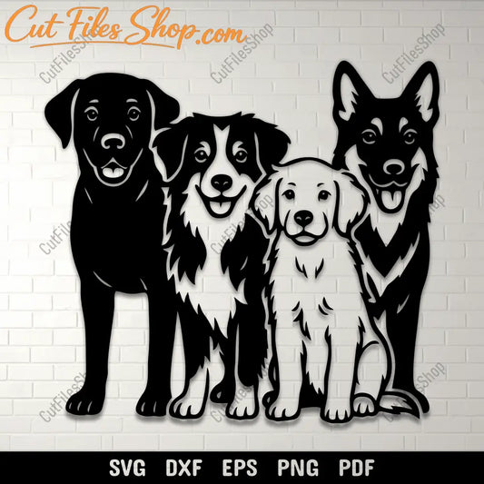 Dogs collection SVG cut file design