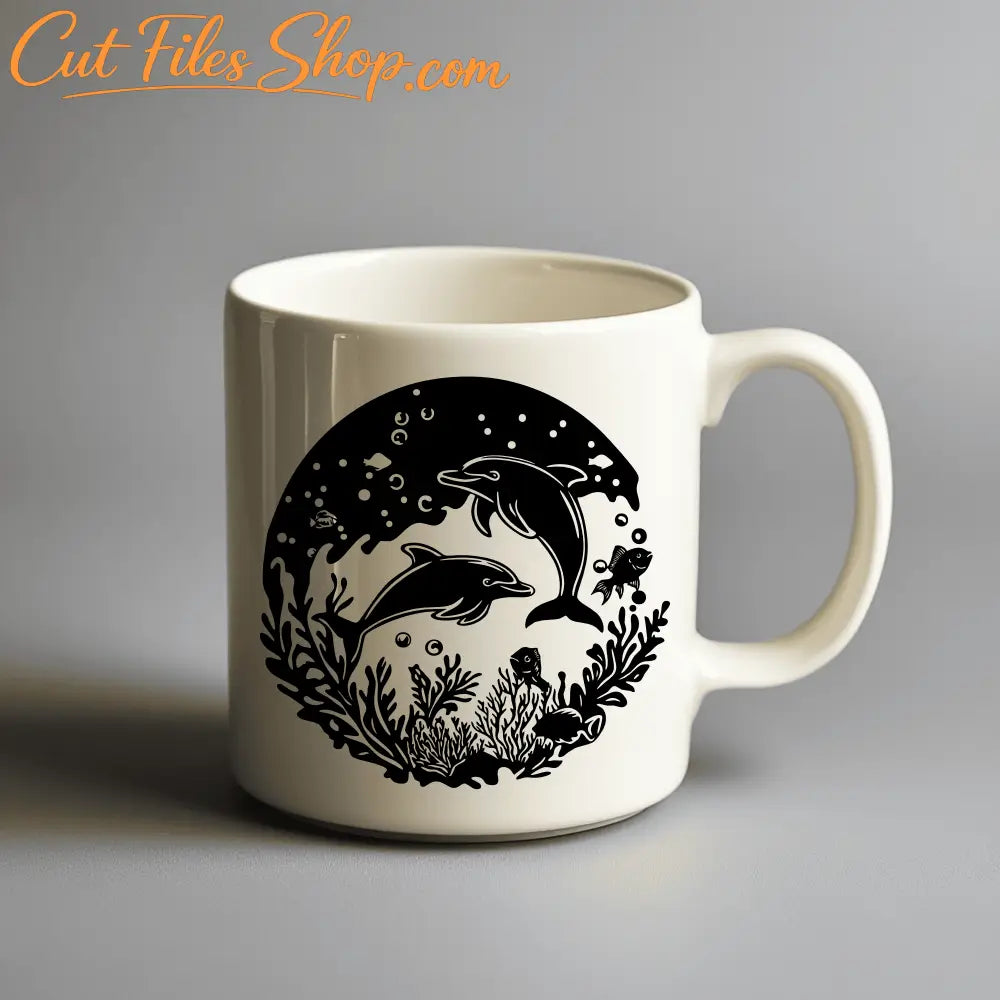 Dolphin SVG for CNC cutting projects