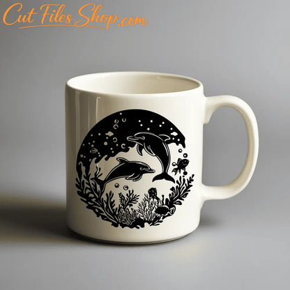 Dolphin SVG for CNC cutting projects