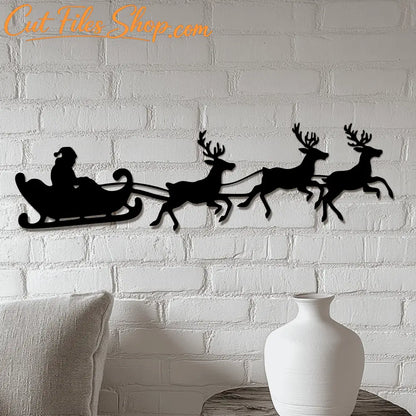 Christmas SVG Cut Files: Santa, Reindeer, Sleigh