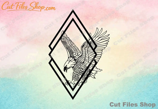 Eagle cut file, eagle svg, vector for cnc, cut file for cricut, svg for cameo - Cut files shop