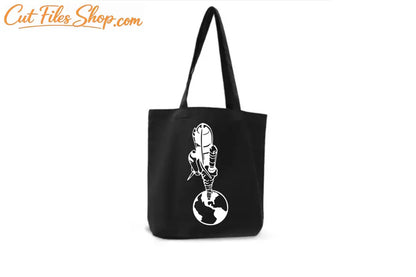 Svg for sublimation, rocket svg, earth for shirts, bag designs, cnc image, card making svg, dxf for laser cutting, png files, svg free download, dxf free download, cricut files