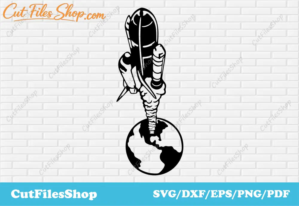 Earth svg cut files for cricut, T-shirt designs, Dxf file for cnc laser cutting, Png for Sublimation, rocket svg, dxf images, svgs files, space svg, universe png, cut files shop, cnc images, card making svg, invitations svg
